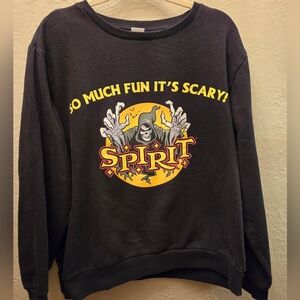 Spirit Halloween Graphic Sweatshirt Spooky Graphic Crewneck Oversized XL